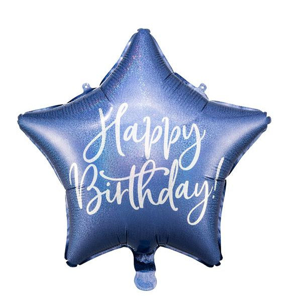Μπαλόνι Happy Birthday Blue Navy