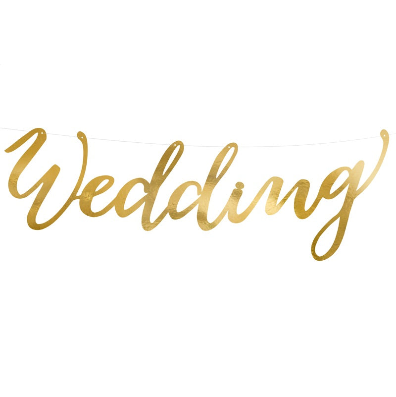 Γιρλάντα "Wedding" Χρυσό
