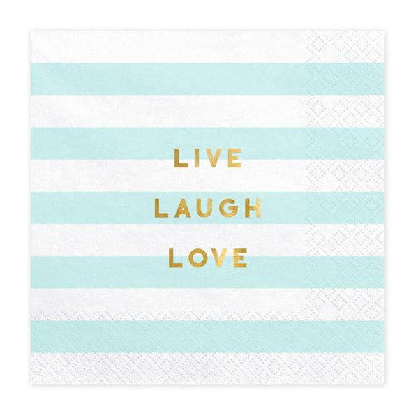 Χαρτοπετσέτες Live Laugh Love