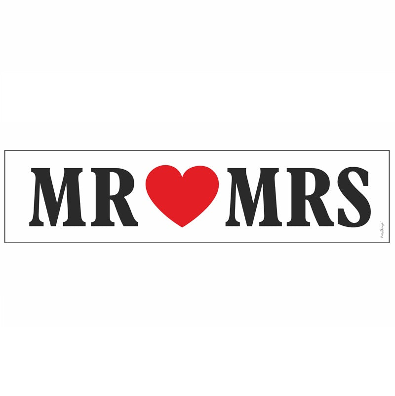 Πινακίδα Αυτοκινήτου "Mr & Mrs"